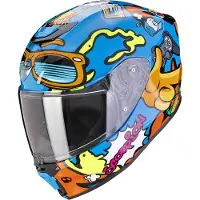 Scorpion Exo-JNR Air Fun kinderhelm, blauw/oranje, maat Y/M (50/51)