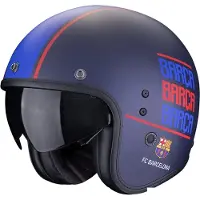 Scorpion Belfast Evo FC Barcelona Blauw Mat Jethelm Maat 2XL
