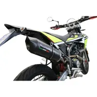 Gpr Exhaust Systems Furore Evo4 Nero Fantic Motor Xef 125 Competition 4t 2021-2023 E5 Oval Gehomologeerde Slip On Uitlaatdemper