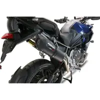 Gpr Exhaust Systems Furore Evo4 Nero Triumph Tiger 1200 Gt/rally 2022-2024 E5 Oval Gehomologeerde Slip On Uitlaatdemper