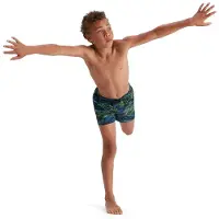 Speedo Printed 13´´ Swimming Shorts Groen 4-5 Years Jongen