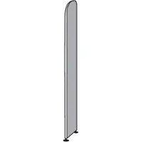 Kerkmann Open kast Dante, zijwand, voor archiefrekken zonder achterwand, H 2600 mm, lichtgrijs
