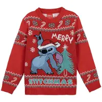 Disney Knitted Christmas Stitch Trui
