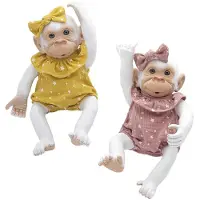 Rosa Toys Monkey 35 Cm Reborn Baby Roze Kinderen