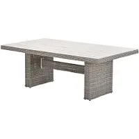 Garden Impressions Tennessee lounge dining tafel 180x100 cm vintage willow - light teak vironwood