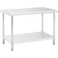 Royal Catering RVS werktafel - ECO - 120 x 70 cm - 250 kg -