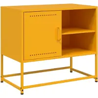 vidaXL Tv-meubel 100,5x39x60,5 cm staal antracietkleurig