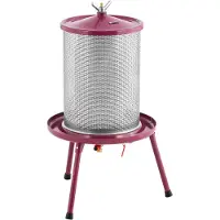 Usorteret Wijnpers - RVS/ijzer - 40 l - 3 bar - incl. 5 persdoeken - Royal Catering