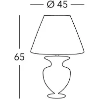 KOLARZ Tafellamp Anfora, messing / goud, Woon-/ Eetkamer, Glas, Design, Tafellamp