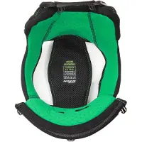 Nolan Interne oorkussens, racemodel, carbon, groene kleur, geschikt voor de X-804 RS U.C. helm, maat M