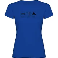 Kruskis Sleep Eat And Ride T-shirt Met Korte Mouwen