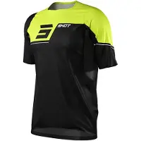 Shot Rogue Revolt Long Sleeve Jersey Zwart / Geel || Maat: M