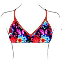 Turbo Mare Bikini Top Veelkleurig 3-4 Years Meisje