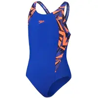 Speedo Hyperboom Splice Muscleback Swimsuit Blauw 5-6 Years Meisje