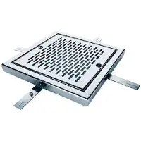 AstralPool Stainless Steel 00286 Aisi304 Drain Grille In 400x400mm Zilver