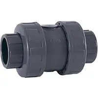 Cepex 22175 Pvc-u Ø75 Check Valves Ball Series Epdm O-rings Solvent Socket Zilver