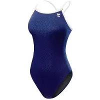 Tyr Durafast Elite Diamondfit Hexa Swimsuit Blauw 6 Years Meisje