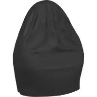 vidaXL Hoes voor dubbele ei-stoel zwart Ø 146x210 cm 420D oxford