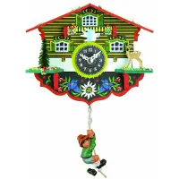 Trenkle - 55_SQ_Bergbeklimmer - Wandklok - kwarts - Miniatur-Uhr