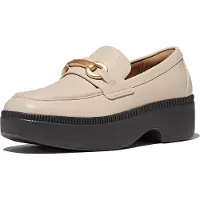 Original Brands F-luma chunky-snaffle leather demi-wedge loafers