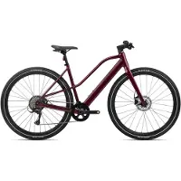 Orbea Vibe Mid H30 Elektrische Stadsfiets Shimano Acera 8S 250 Wh 700 mm Metallic Bordeaux Rood 2024