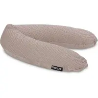 Snoozzz Voedingskussen Premium Kwaliteit - 185 cm – Microparel Vulling – Wasbare Hoes - Wafel Teddy Sand