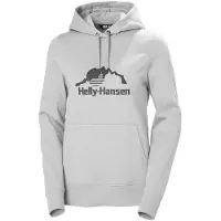 Helly Hansen Hoodie Women Nord Graphic Pullover Grey Melange-L