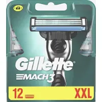 Gillette - Mach3 - Scheermesjes/Navulmesjes - 12 Stuks - Voordeelverpakking