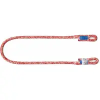 BEAL Volcano 8 Mm Touw Rood,Wit 70 cm