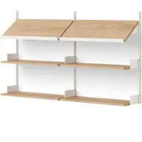 New Works Office Wandrek Oak | White