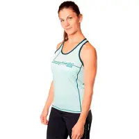 Trangoworld Danxia Mouwloos T-shirt Blauw XL Vrouw