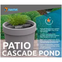 Superfish Sf patio cascade pond