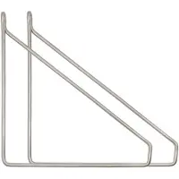 House Doctor Apart plankdragers 2-pack Geborsteld zilver