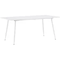 Ebuy24 Silar eetkamertafel 90x180 cm wit.