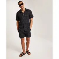 OAS Korte broek Men Nearly Black Porto Waffle Shorts-L