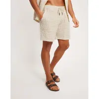 OAS Korte Broek Men Ecru Porto Waffle-L