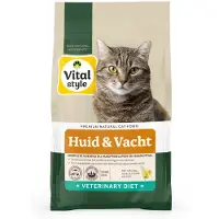 VITALstyle 2x Huid & Vacht Kattenvoer 3,5 kg