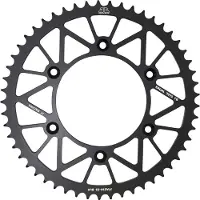 JT Sprockets Achtertandwiel 289 51, aluminium Racelite, voor Honda CR/CRF modellen van '83 tot '23 (28951JT), geschikt voor kettingtype 520, kleur: zwart