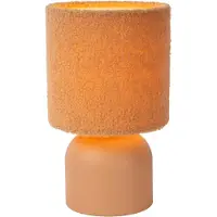 Lucide WOOLLY - Tafellamp - Ø 16 cm - 1xE14 - Okergeel