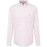 Gant Heren Regular Fit Roze Popeline Overhemd (S), Casual, Katoen, Klassiek, Lange mouwen 3000100