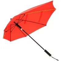 Merkloos Stormparaplu Opvouwbaar - Groot (100 cm) Rood - Windproof tot 100km/u Beste Stormparaplu Kopen met Handopening