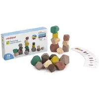 Miniland Eco: Stackable Stones Fsc Goud Kinderen