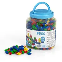 Miniland Pegs Primary 15 Mm 1300 Units Veelkleurig Kinderen