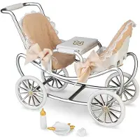 Barriguitas Twin Cart Doll Zilver Kinderen