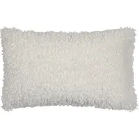 Mars & More half kussen teddy krul wit 30x50cm