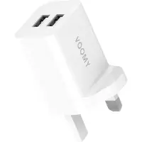 Voomy Engeland/UK - 2 USB poorten - Wit