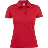 Printer Surf Polo Pique Dames Rood maat M dames