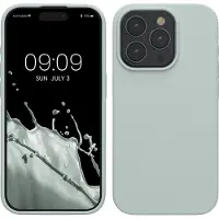 Kwmobile Case voor iPhone 15 Pro - Slank TPU-Hoesje met Zachte Afwerking - In cool mint