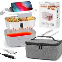 Dd Elektrische Lunchbox - Thermos Lunchbox - Thermische Lunchbox - Inclusief Bestek - 1500ml Lunchbox