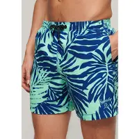 Superdry - Gerecyclede zwemshort met print - 38 cm - Heren - Zwembroeken